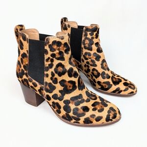 Madewell The Regan Boot in Leopard Calf Hair